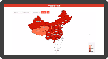 Electronic map of industrial enterprise distribution