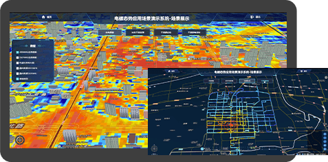 Electronic map for electromagnetic application scenarios